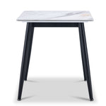 Emberly 21" End Table - Black & Grey Sintered Stone