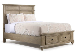 Emma 3-Piece Full Storage Bed - Oak