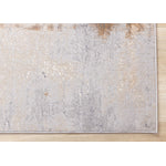 Smoky Terrain 6'7" x 9'6" Distressed Design Area Rug - Taupe, White, Brown