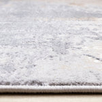 Smoky Terrain 6'7" x 9'6" Distressed Design Area Rug - Taupe, White, Brown
