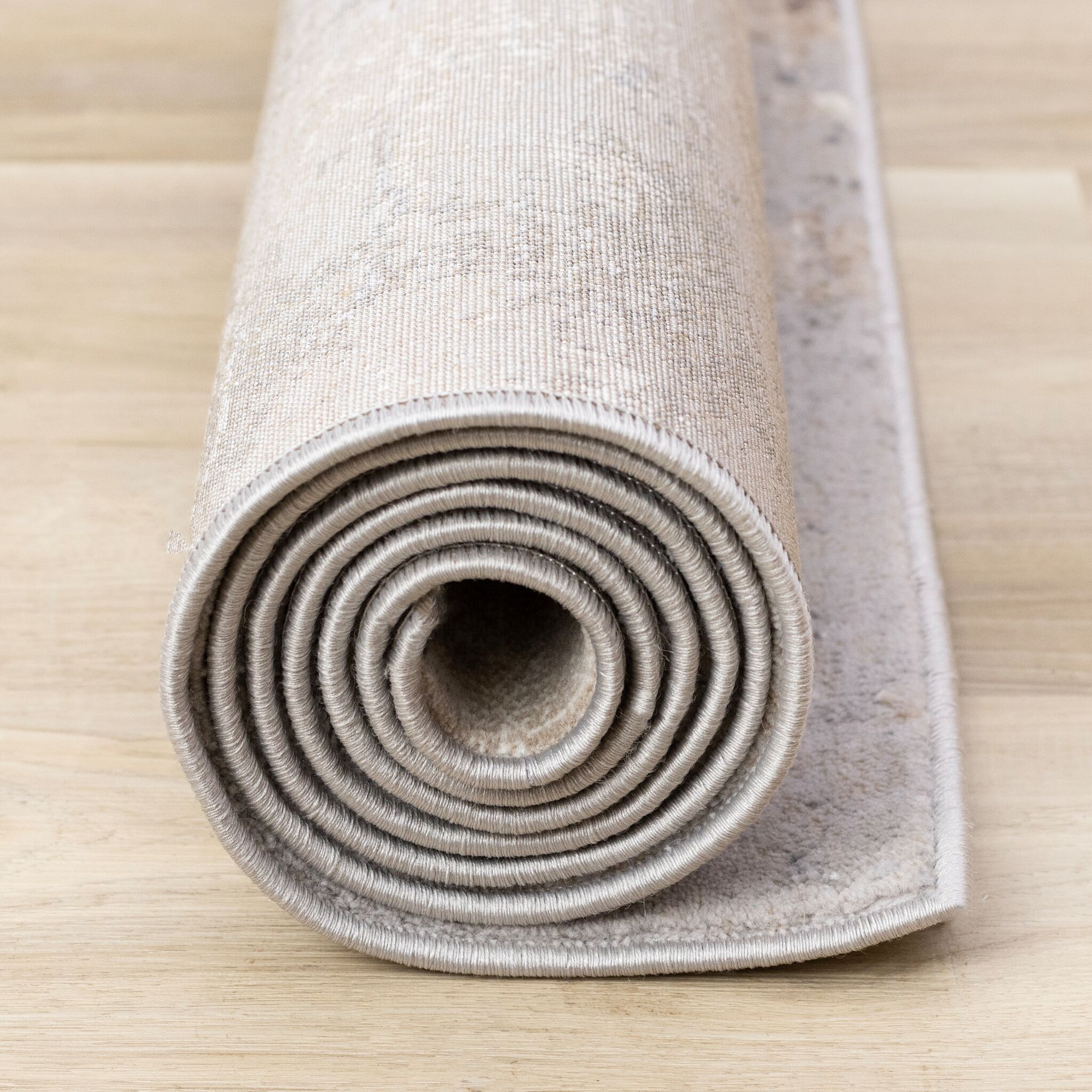 Smoky Terrain 7'10" x 10'6" Distressed Design Area Rug - Taupe, White, Brown