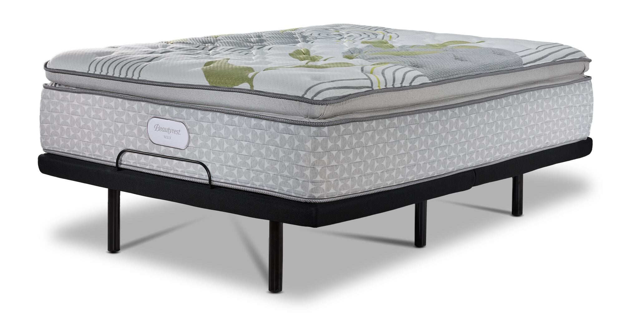 Beautyrest Max+ Essence Euro Top Luxury Firm Queen Mattress and L2 Motion Lux Adjustable Base