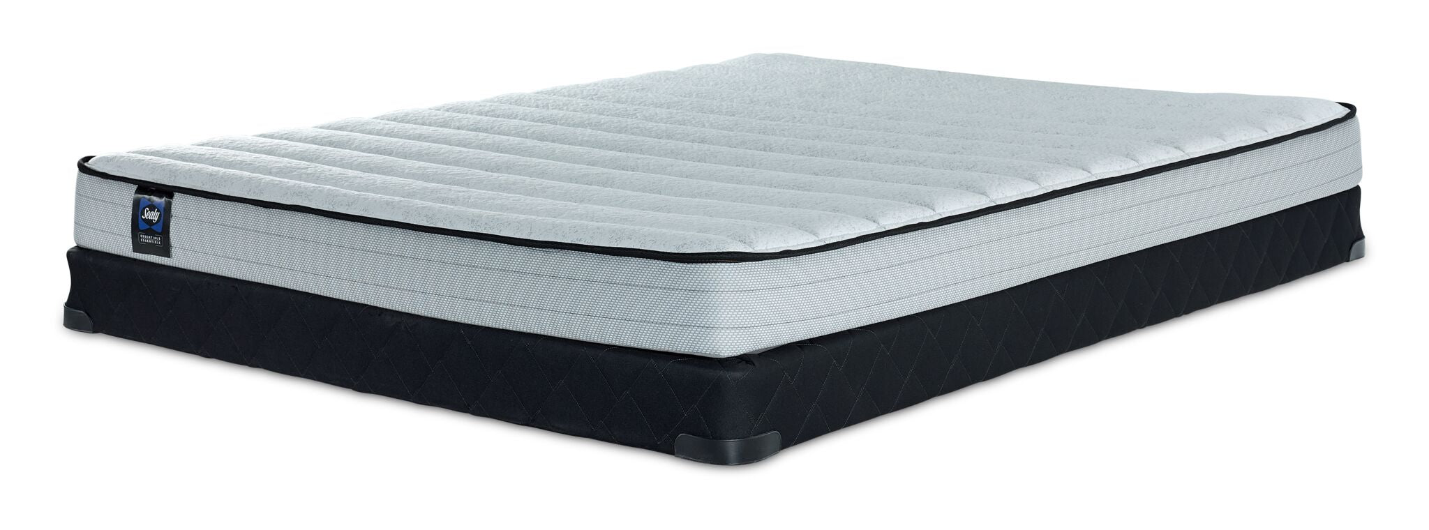 Sealy® Essentials Evan II Medium Full Mattress and Low-Profile Boxspring