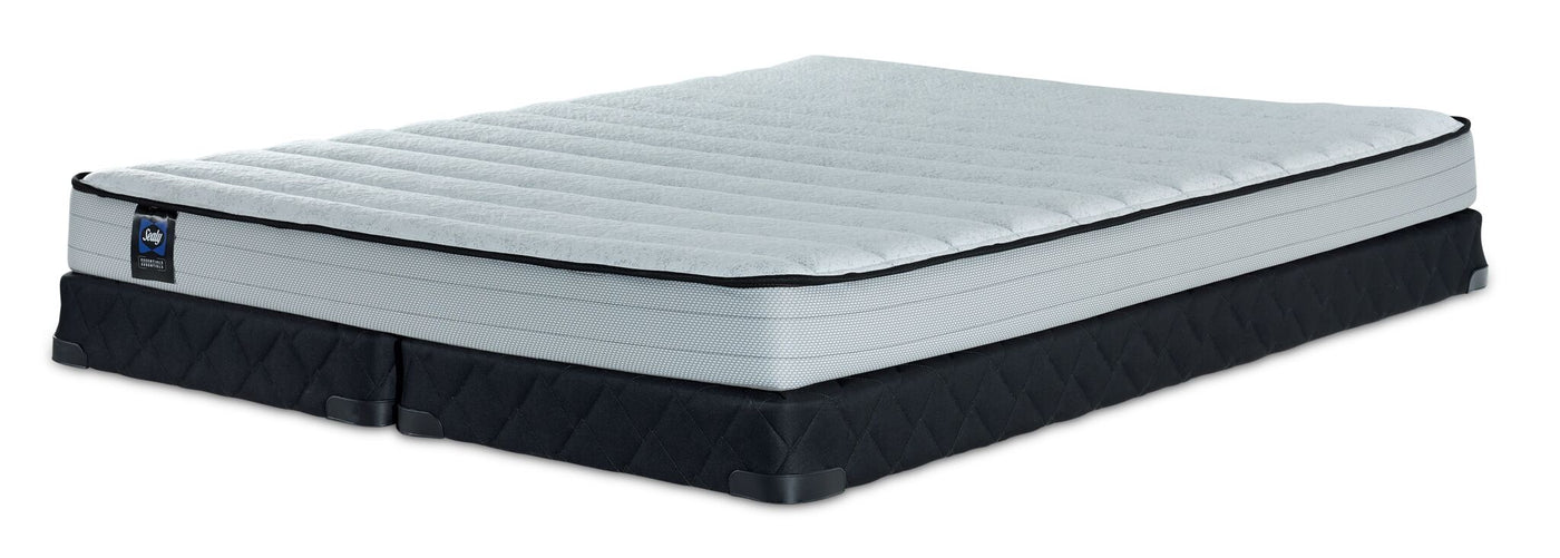 Sealy® Essentials Evan II Medium Queen Mattress and Split Low-Profile Boxspring