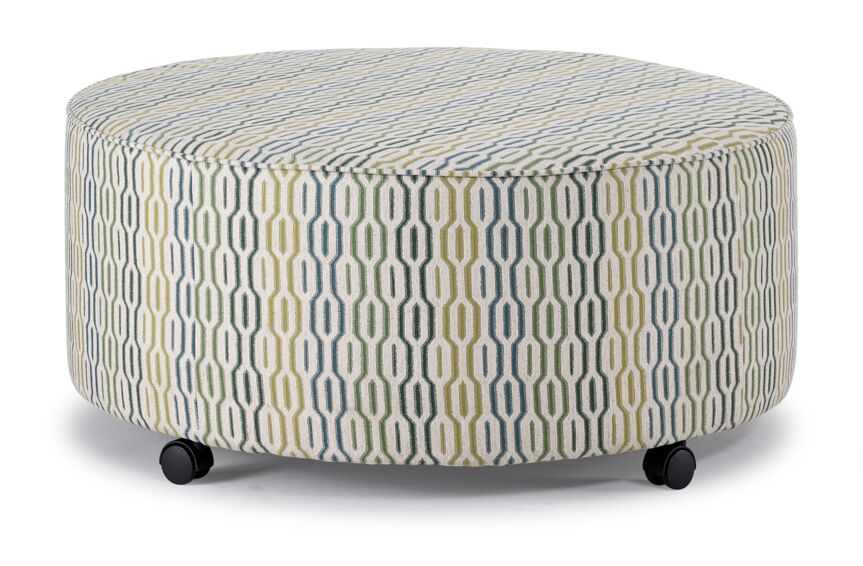 Fairmont Ottoman - Blue