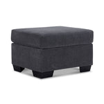 Fava Ottoman - Grey