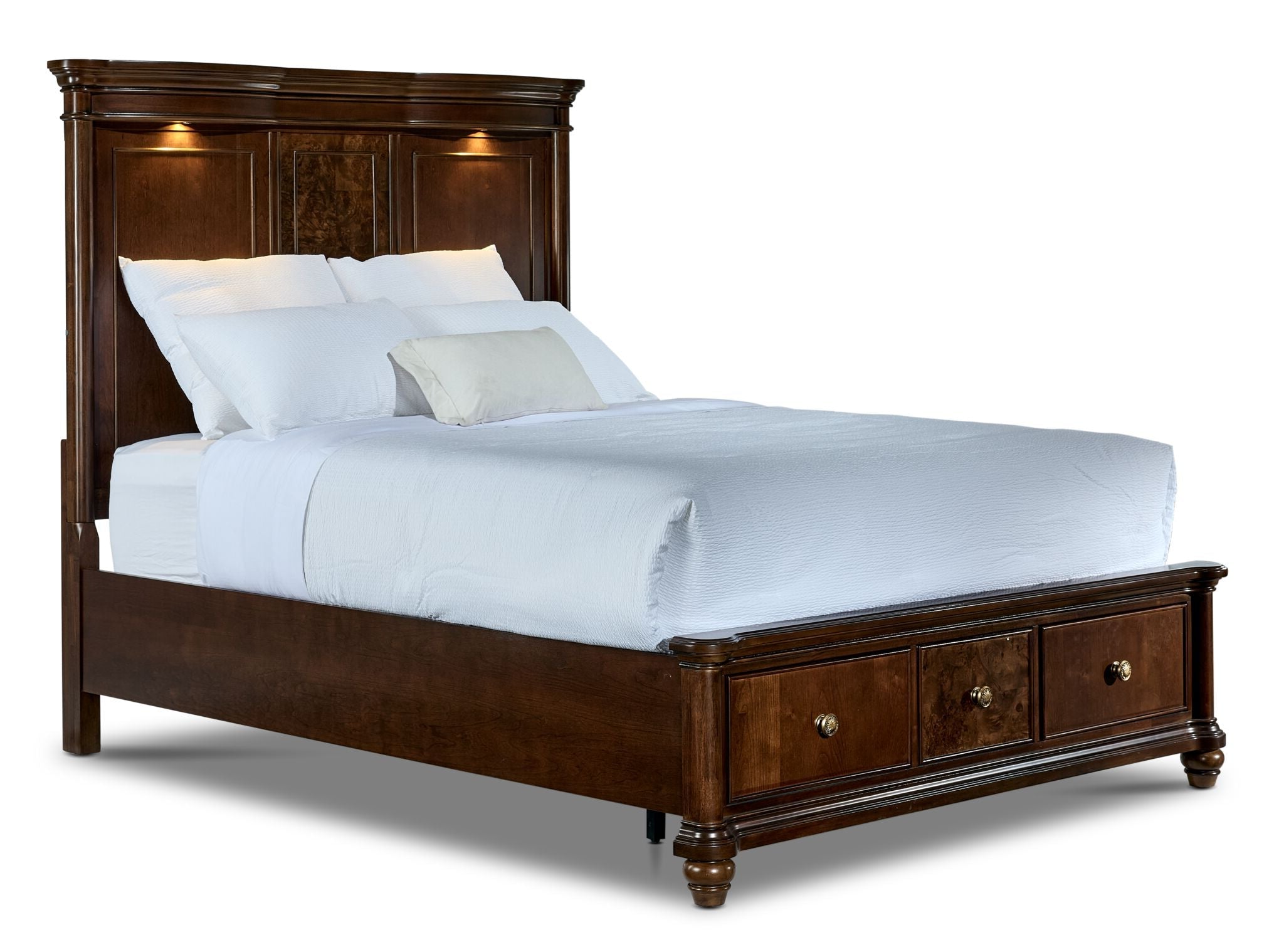 Florence 3 - Piece King Storage Bed - Brown