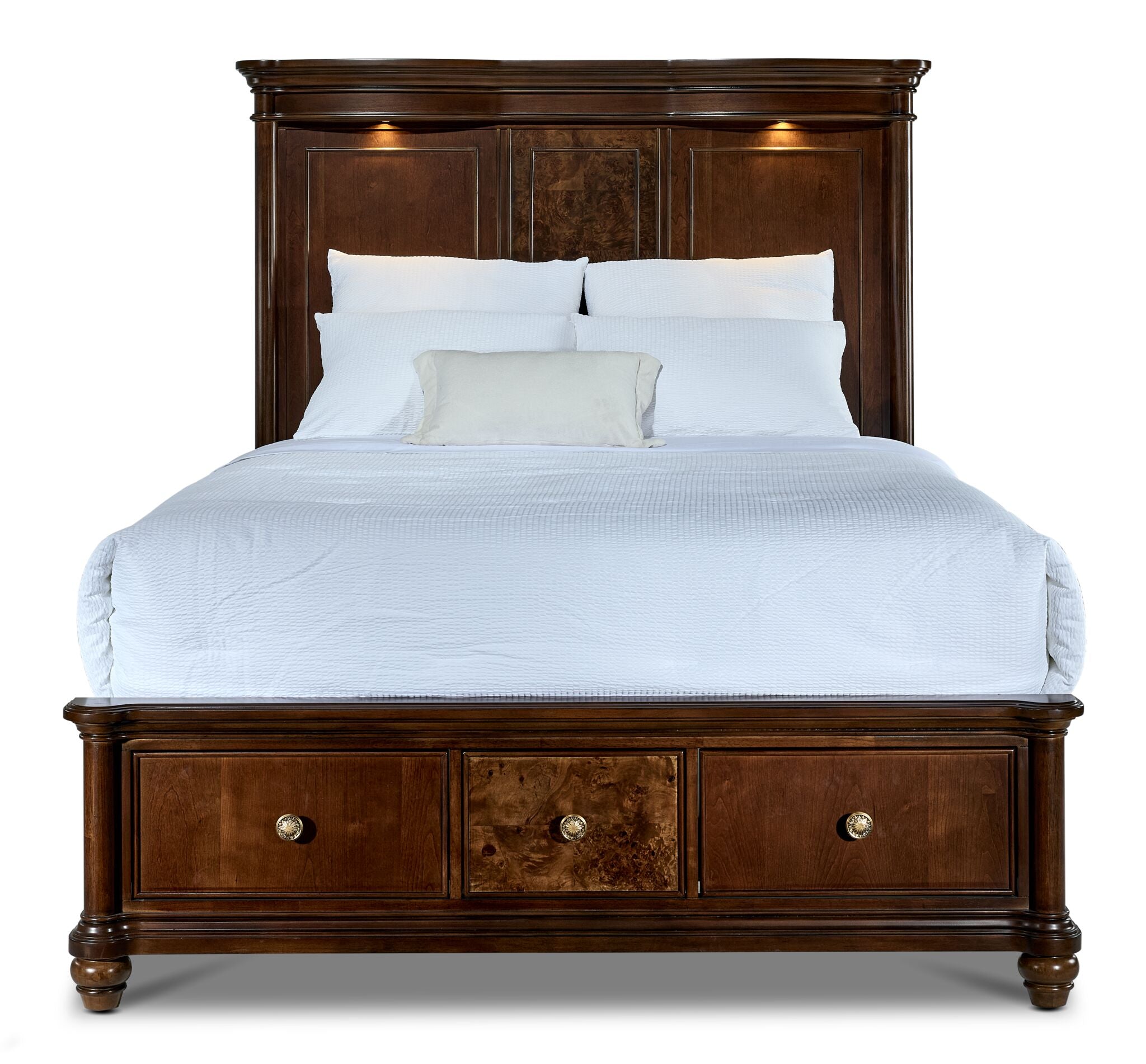 Florence 3 - Piece King Storage Bed - Brown