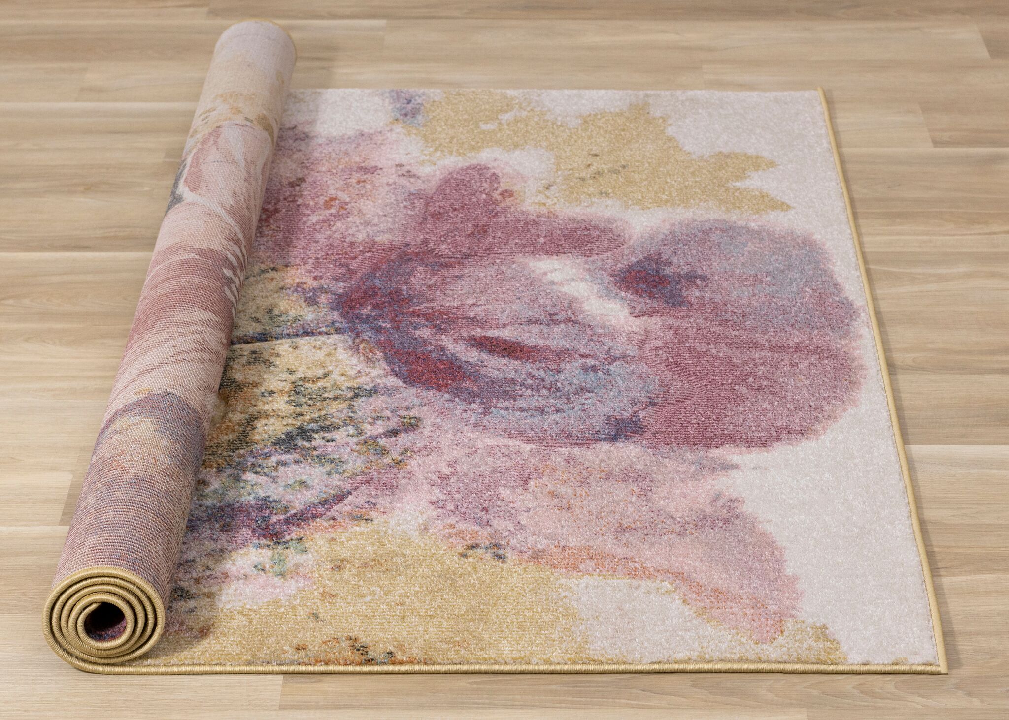 Petal Dreams 7'10" x 10'6" Poppy Design Area Rug - Pink, Blue, White