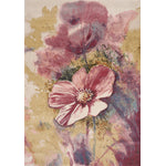 Petal Dreams 5'3" x 7'7" Poppy Design Area Rug - Pink, Blue, White,