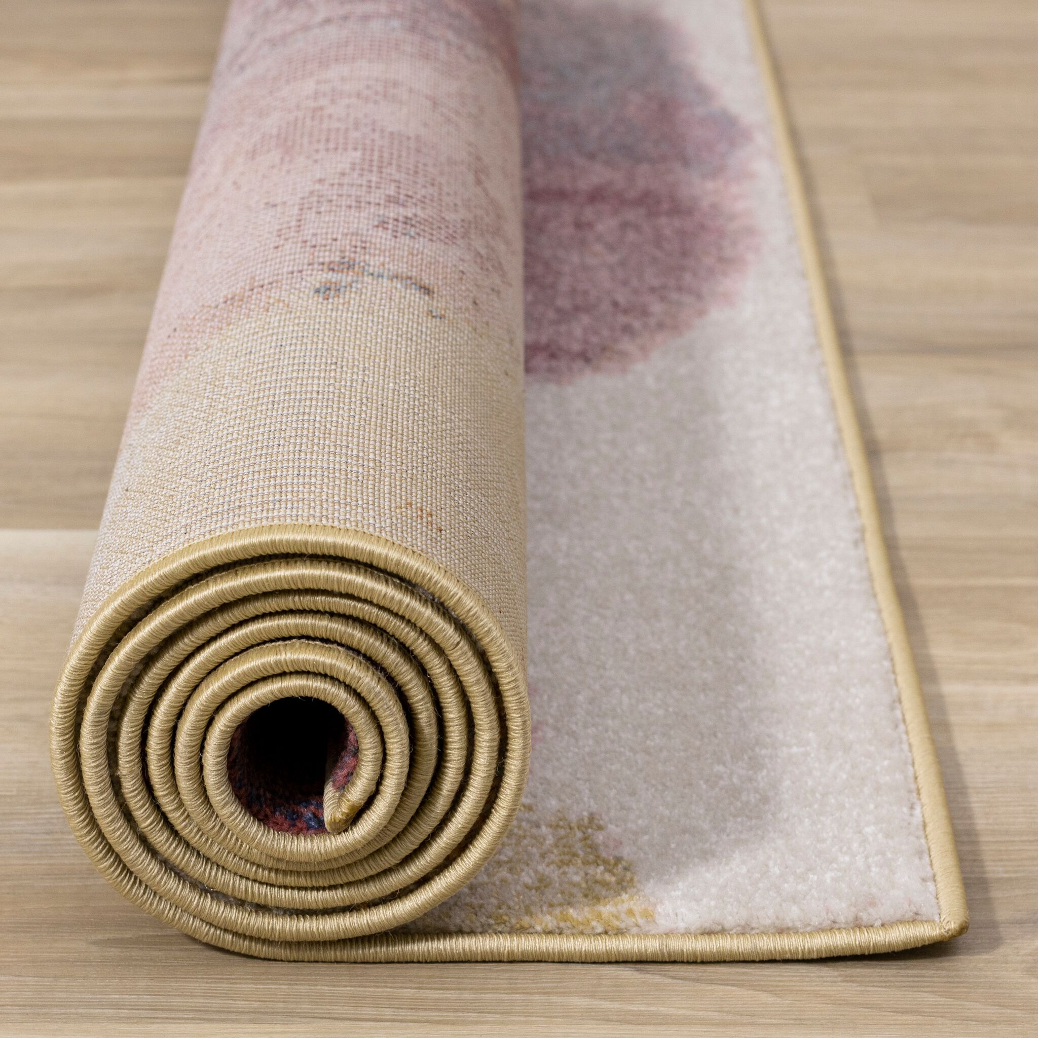 Petal Dreams 7'10" x 10'6" Poppy Design Area Rug - Pink, Blue, White