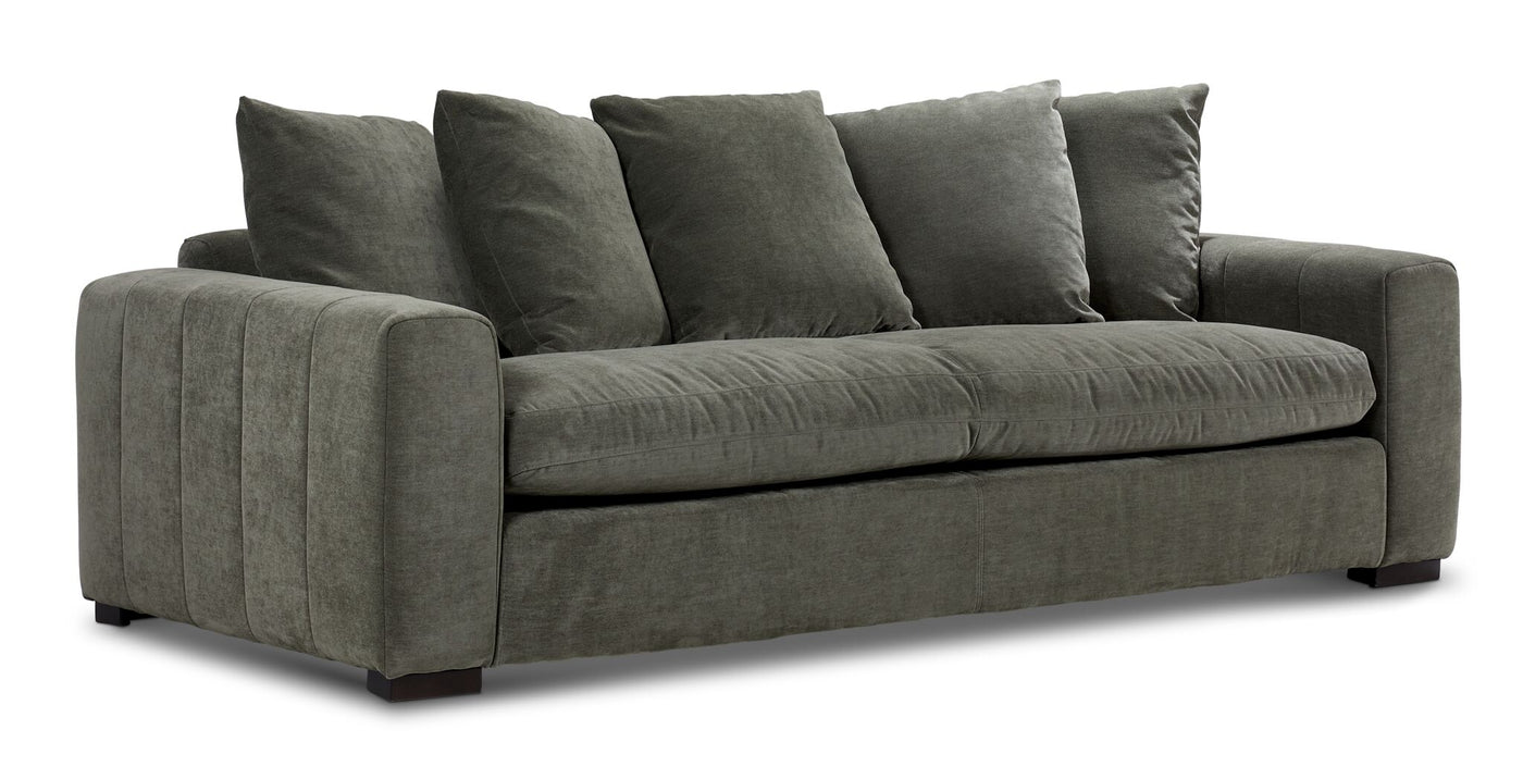 Frazer Sofa and Loveseat Set - Forest Green