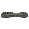 Frazer Sofa and Loveseat Set - Forest Green