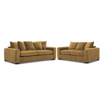 Frazer Sofa and Loveseat Set - Fennel Seed