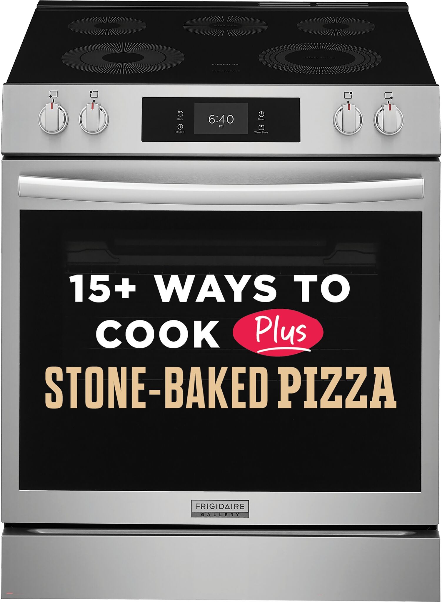 Frigidaire Gallery Stainless Steel Freestanding Electric Range with Stone-Baked Pizza (6.2 Cu. Ft.) - GCFE307CBF--