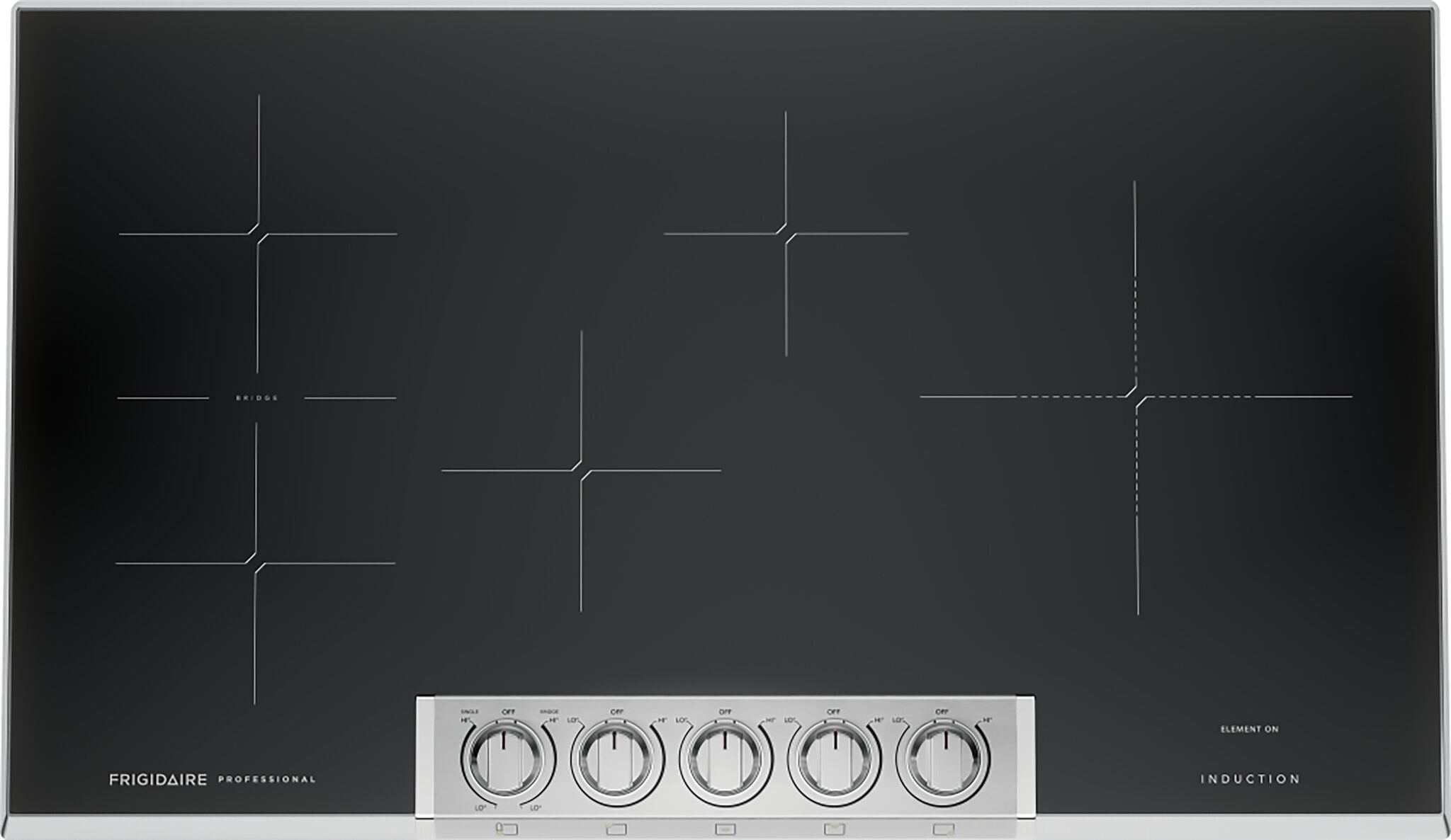 Frigidaire Professional Smudge Proof Stainless Steel 36" Induction Cooktop - PCCI3680AF