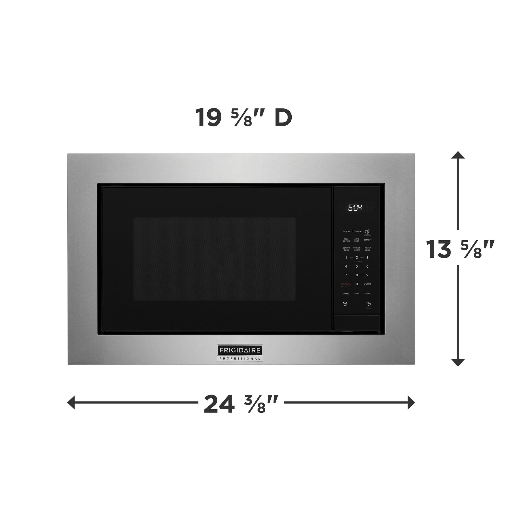 Frigidaire Professional Stainless Steel Built-In Microwave (2.2 Cu. Ft.) with Trim Kit- PMBS3080BF/ PMTK3080AF--