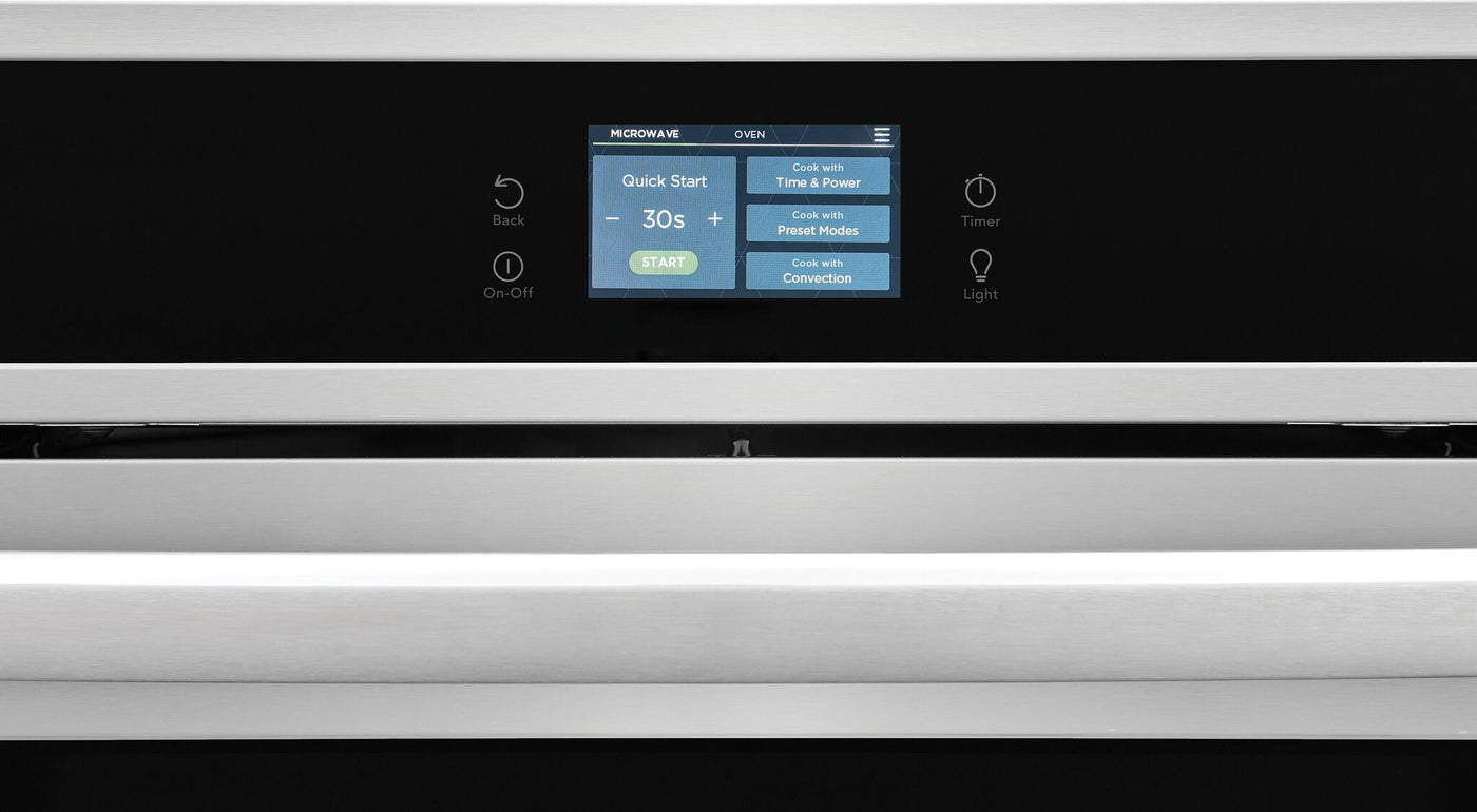 Frigidaire Gallery Stainless Steel 30" Electric Wall Oven and Microwave Combination with Stone-Baked Pizza (5.3 Cu. Ft.) - GCWM3070AF
