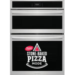 Frigidaire Gallery Stainless Steel 30" Electric Wall Oven and Microwave Combination with Stone-Baked Pizza (5.3 Cu. Ft.) - GCWM3070AF--