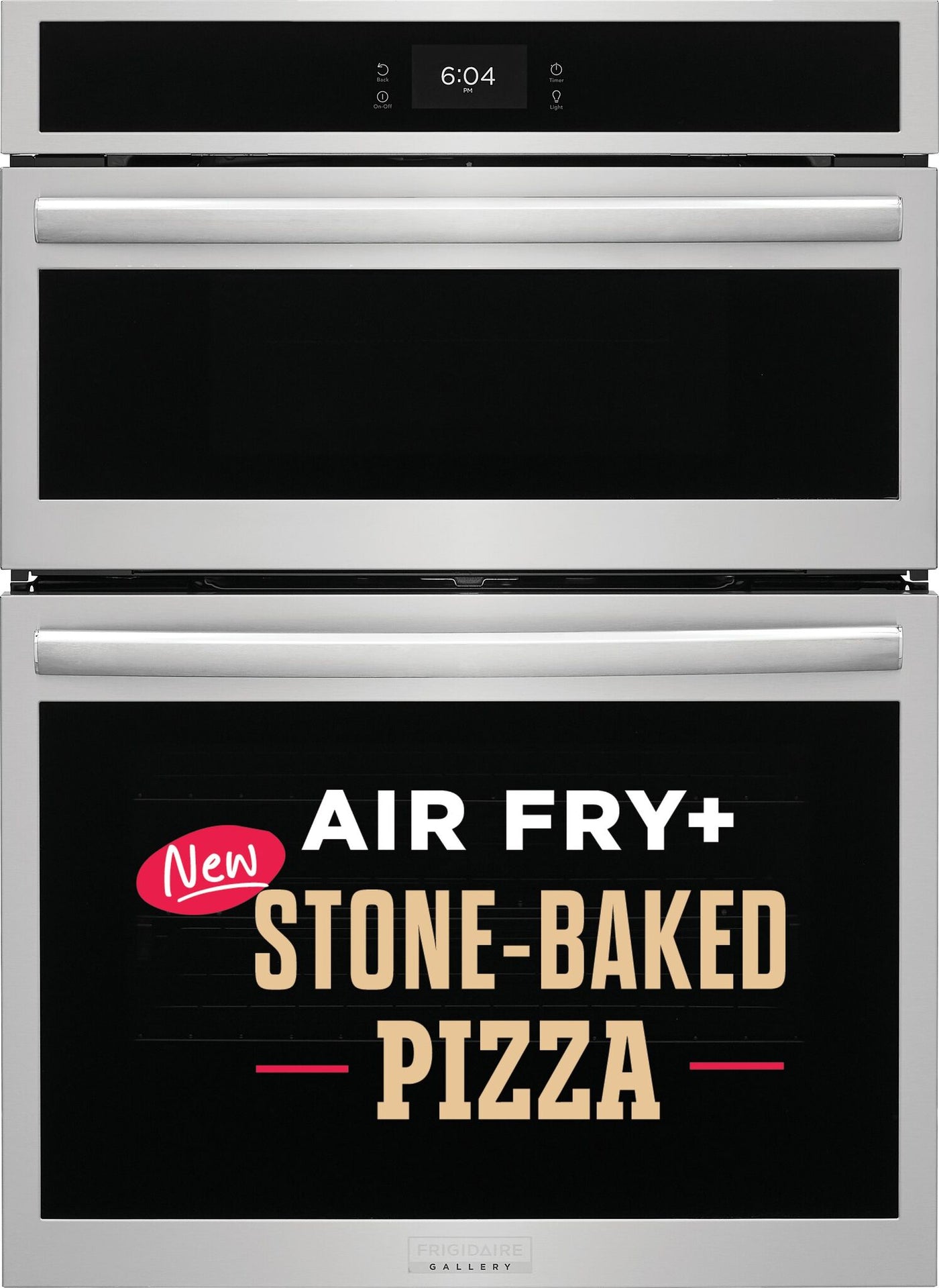 Frigidaire Gallery Stainless Steel 30" Electric Wall Oven and Microwave Combination with Stone-Baked Pizza (5.3 Cu. Ft.) - GCWM3070AF--