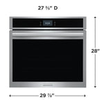 Frigidaire Gallery Stainless Steel 30" Single Electric Wall Oven with Stone-Baked Pizza (5.3 Cu. Ft.) - GCWS3070AF