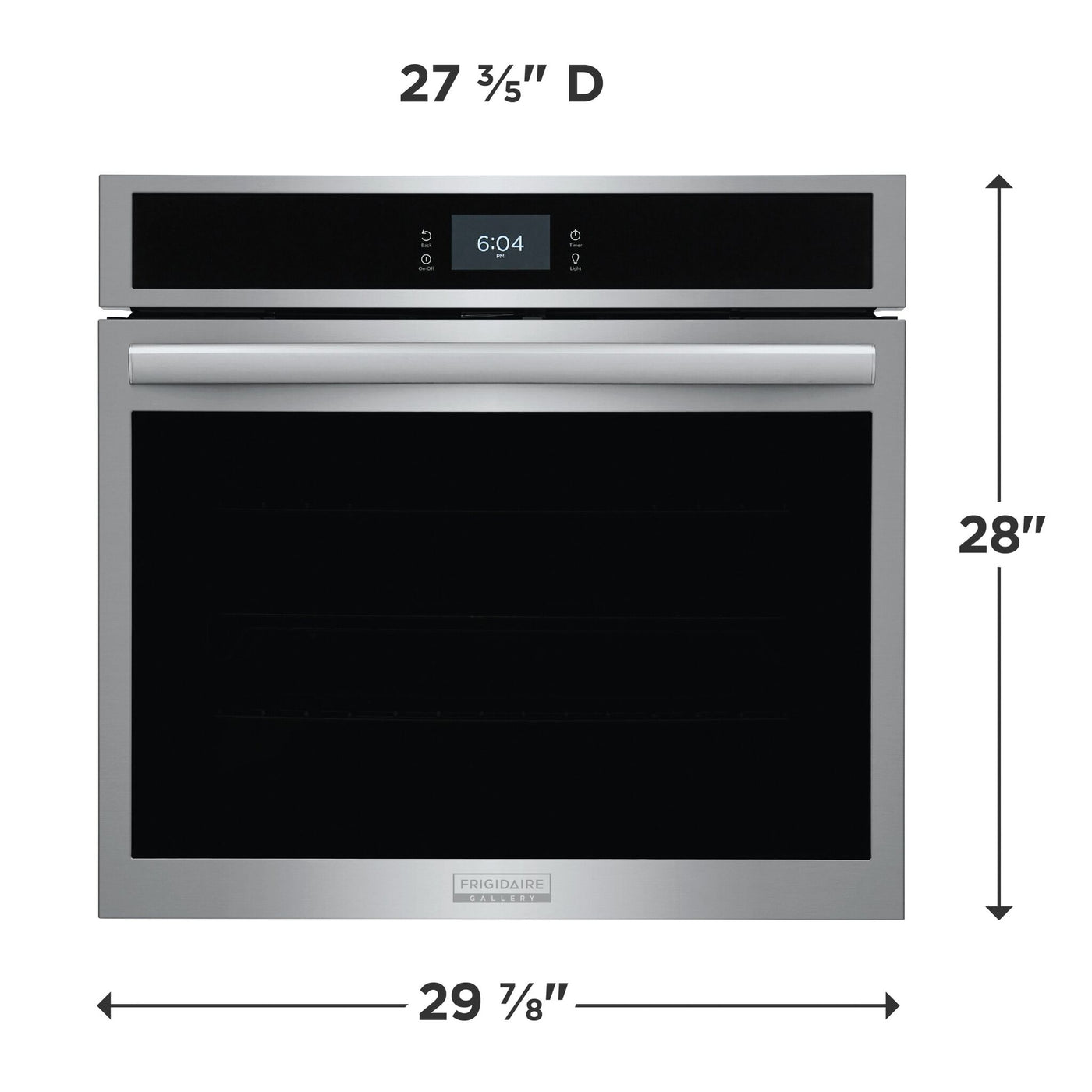 Frigidaire Gallery Stainless Steel 30" Single Electric Wall Oven with Stone-Baked Pizza (5.3 Cu. Ft.) - GCWS3070AF
