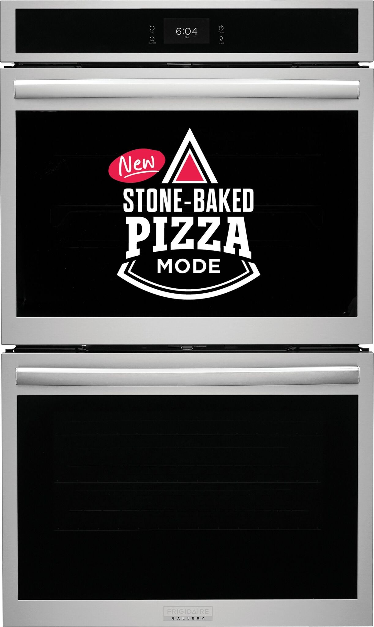 Frigidaire Gallery Stainless Steel 30" Double Electric Wall Oven with Stone-Baked Pizza (10.6 Cu. Ft.) - GCWD3070AF--