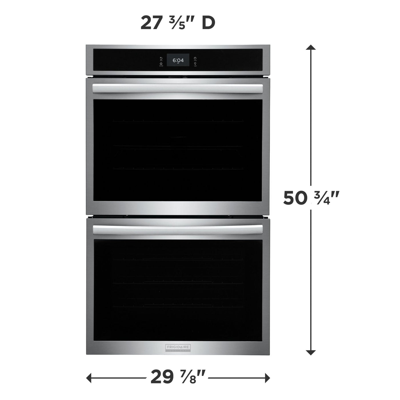 Frigidaire Gallery Stainless Steel 30" Double Electric Wall Oven with Stone-Baked Pizza (10.6 Cu. Ft.) - GCWD3070AF