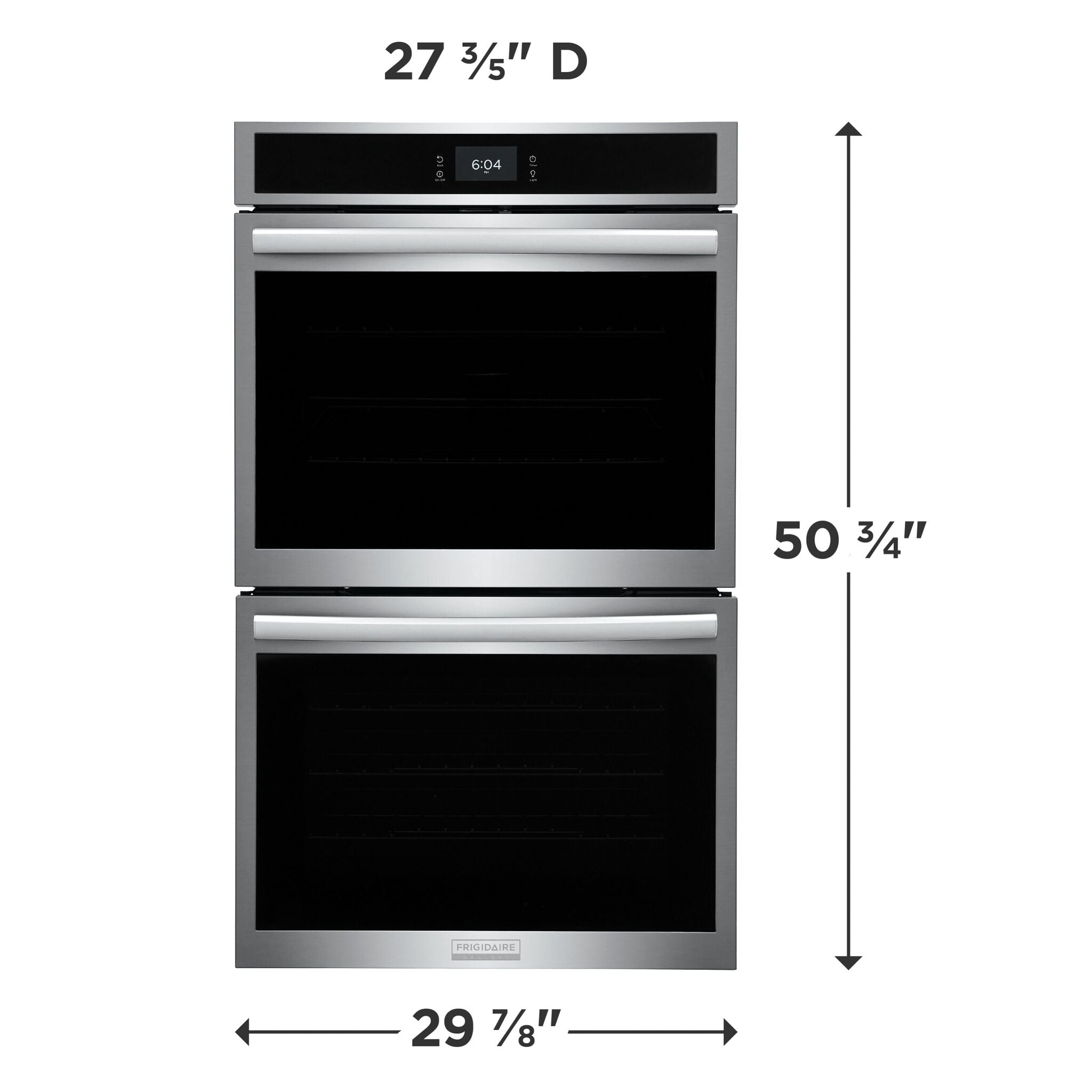Frigidaire Gallery Stainless Steel 30" Double Electric Wall Oven with Stone-Baked Pizza (10.6 Cu. Ft.) - GCWD3070AF