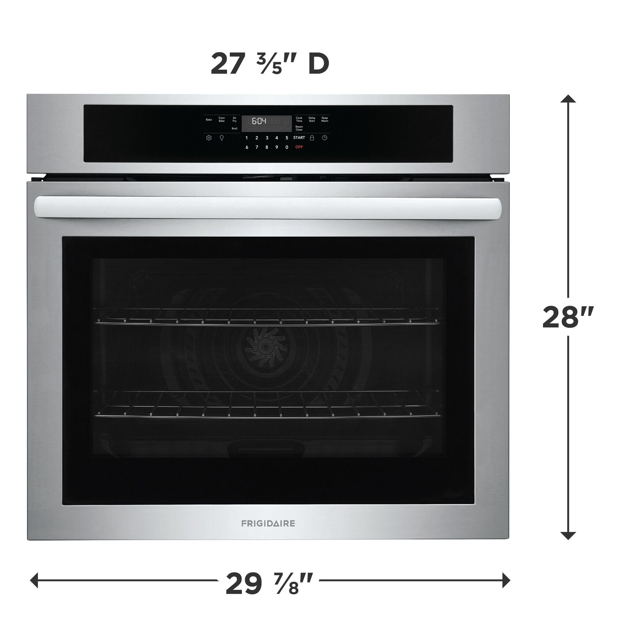 Frigidaire Stainless Steel 30" Single Wall Oven (5.3 Cu. Ft.) - FCWS3030AS