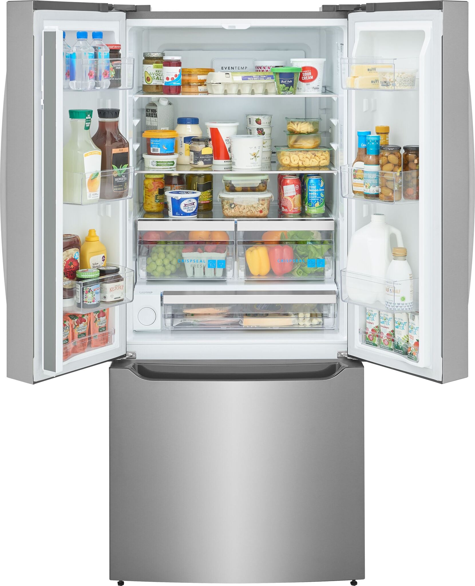 Frigidaire Gallery 30" 20.0 Cu. Ft. Stainless Steel Standard-Depth French Door Refrigerator - GRFS2023AF