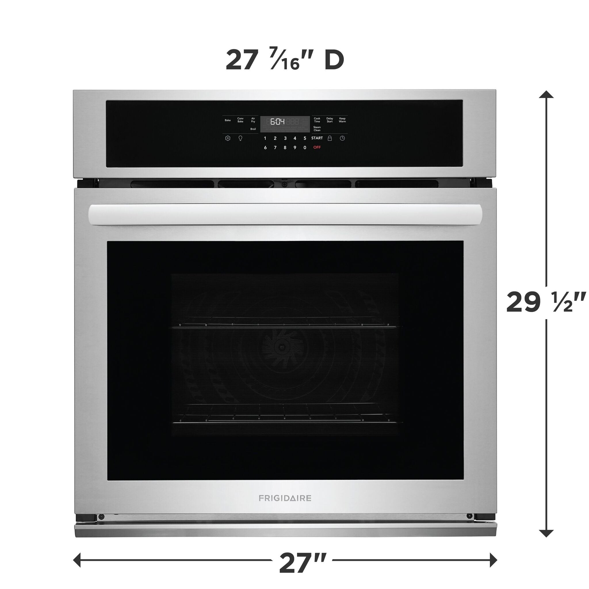 Frigidaire Stainless Steel 27" Single Wall Oven (3.8 Cu. Ft.) - FCWS2730AS