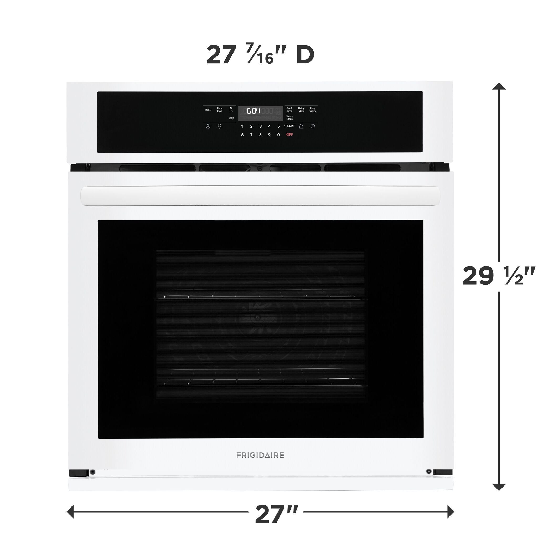 Frigidaire White 27" Single Wall Oven (3.8 Cu. Ft.) - FCWS2730AW