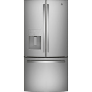GE Profile 32.75" 24.8 Cu. Ft. Fingerprint Resistant Stainless Steel French Door Refrigerator - PFE24HYRCFS