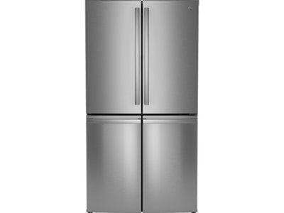 GE Profile 35.75" 28.4 Cu. Ft. Stainless Steel 4-Door French Door Refrigerator - PAD28BYTFS