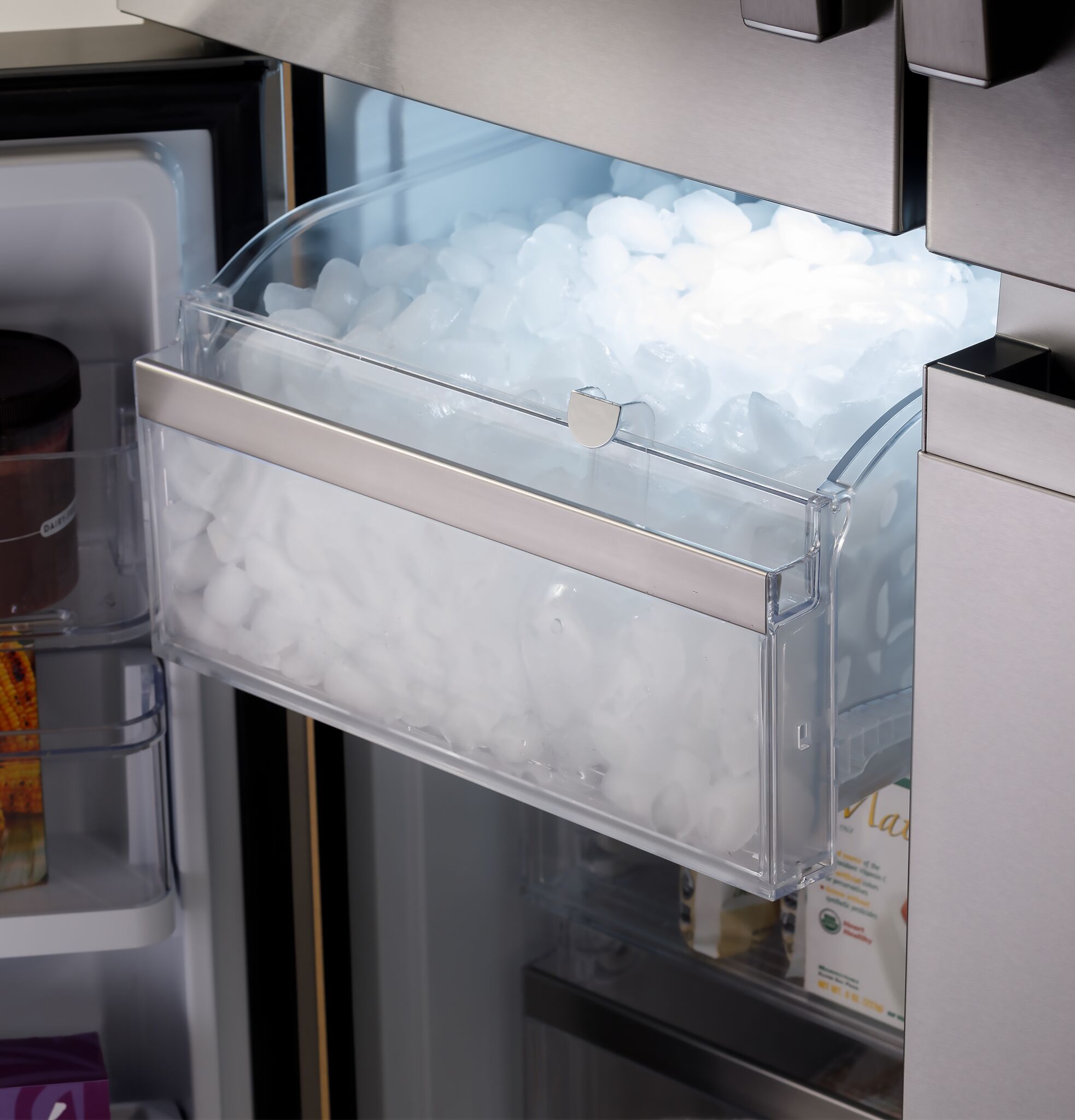 GE Profile 35.75" 28.4 Cu. Ft. Stainless Steel 4-Door French Door Refrigerator - PAD28BYTFS