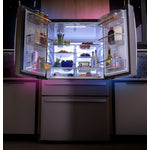 GE Profile 35.75" 28.7 Cu. Ft. Fingerprint Resistant Stainless Steel 4-door French Door Refrigerator - PGE29BYTFS