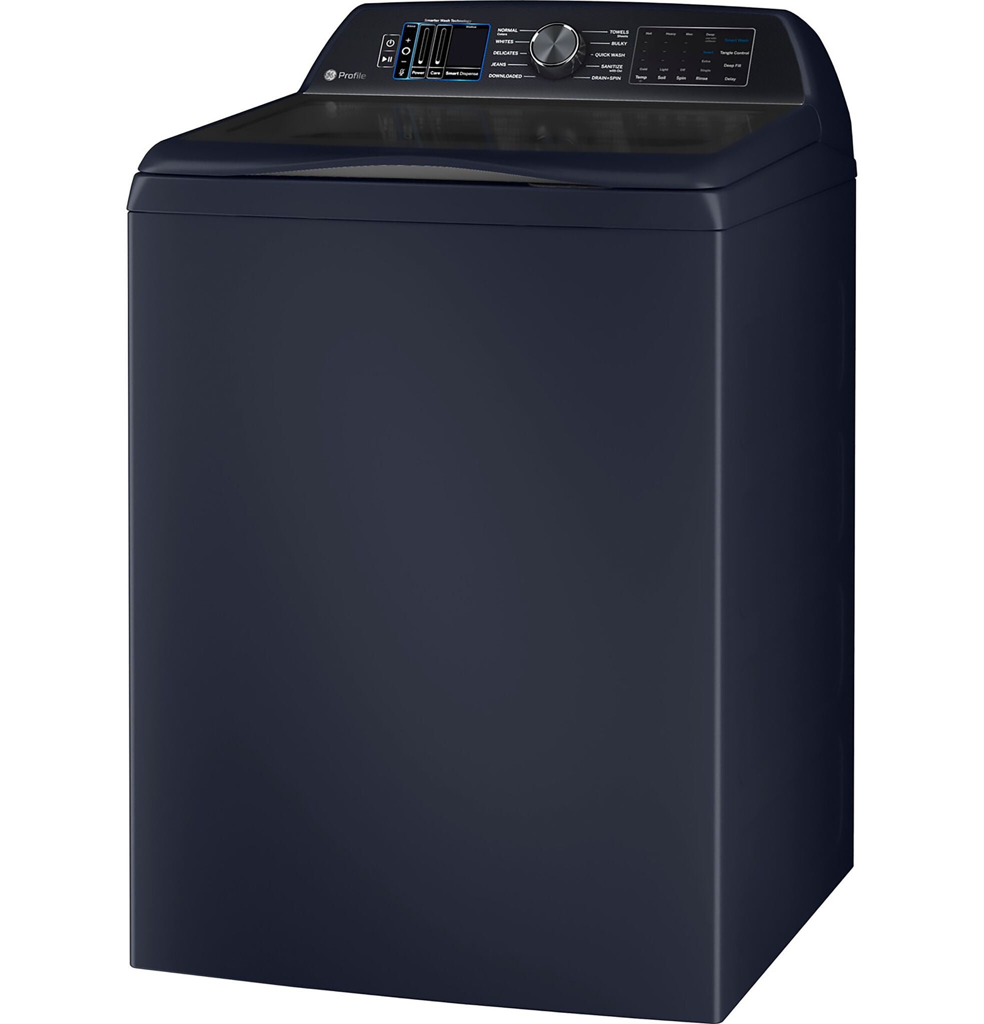 GE Profile Sapphire Blue Top Load IEC Washer with Smarter Wash Technology (6.2 cu. ft.) - PTW800BPWRS