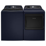 GE Profile Sapphire Blue Top Load IEC Washer (6.2 cu.ft.) & Smart Electric Dryer with Fabric Refresh (7.3 Cu. Ft) - PTW800BPWRS/PTD90EBMTRS