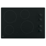 GE Black 30" Knob Control Electric Cooktop- JP3030DWBB