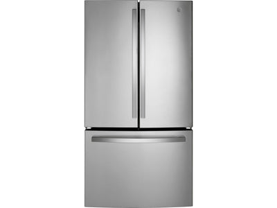 GE 35.75" 21.9 Cu. Ft. Fingerprint Resistant Stainless Steel French Door Refrigerator - GWE22JYMFS