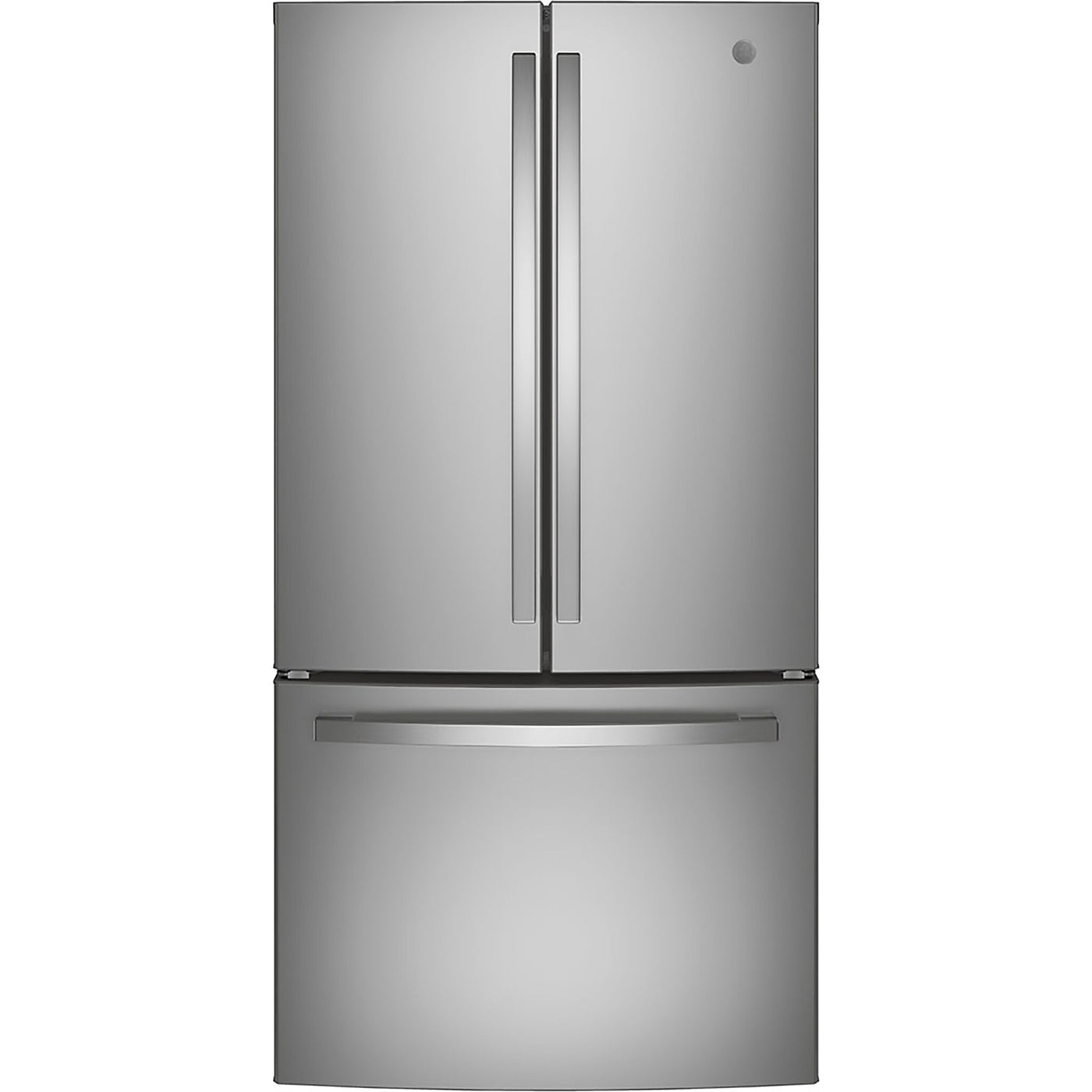 GE 32.75" 24.8 Cu. Ft. Fingerprint Resistant Stainless Steel French Door Refrigerator - GNE25JYKFS