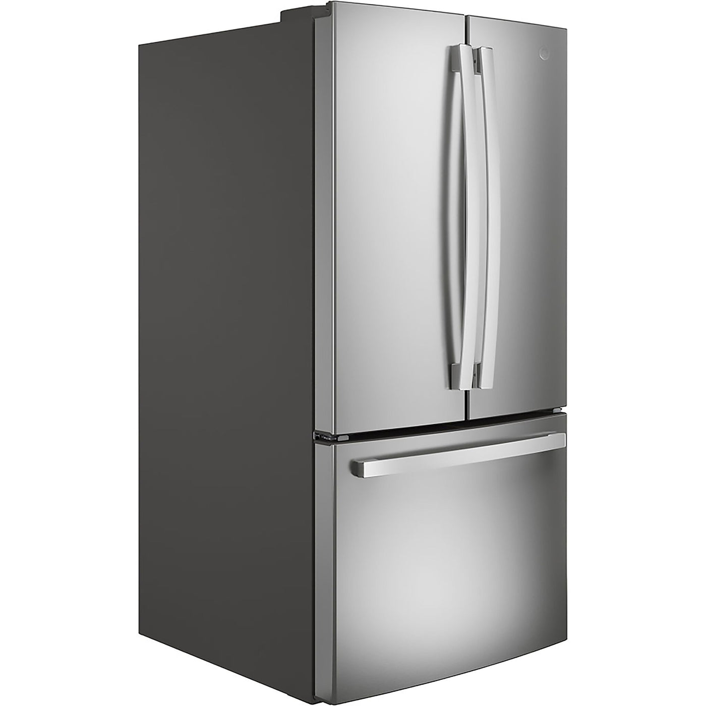 GE 32.75" 24.8 Cu. Ft. Fingerprint Resistant Stainless Steel French Door Refrigerator - GNE25JYKFS