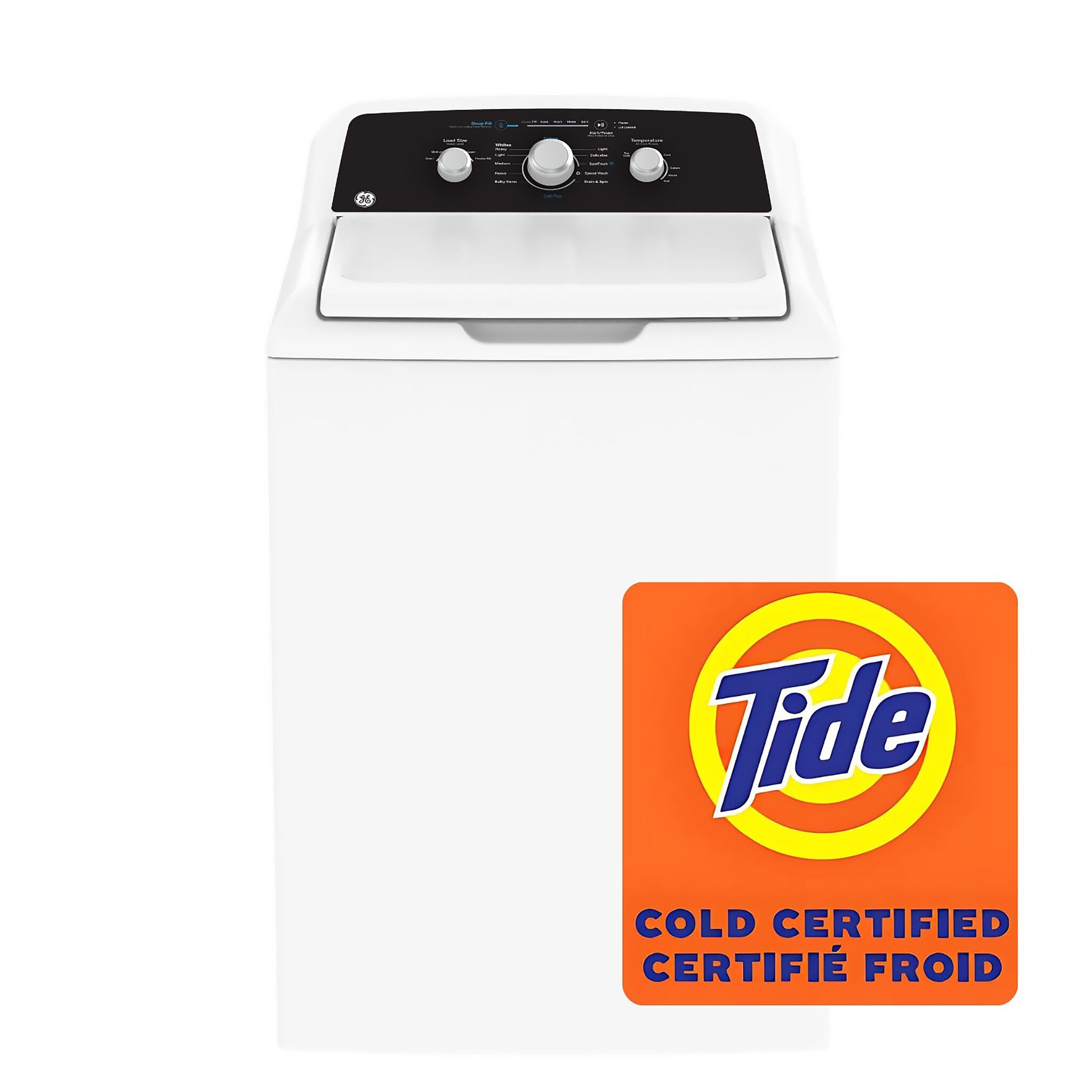 GE White Top Load Washer (4.4 Cu Ft.) & Electric Dryer with SaniFresh Cycle (6.2 cu.ft.) - GTW334BMRWS/GTX34EBMRWS