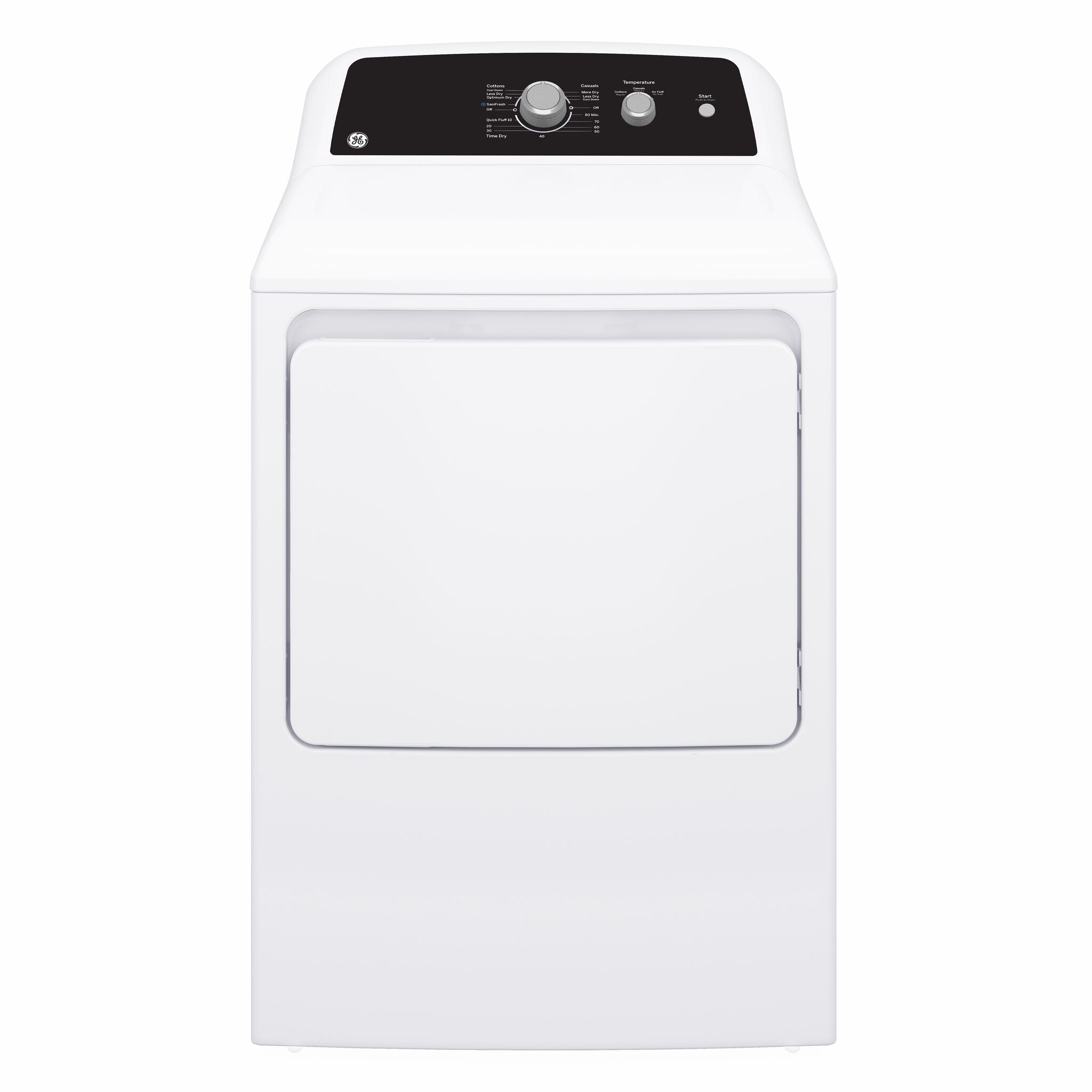 GE White Electric Dryer with SaniFresh Cycle (6.2 cu.ft.) - GTX34EBMRWS