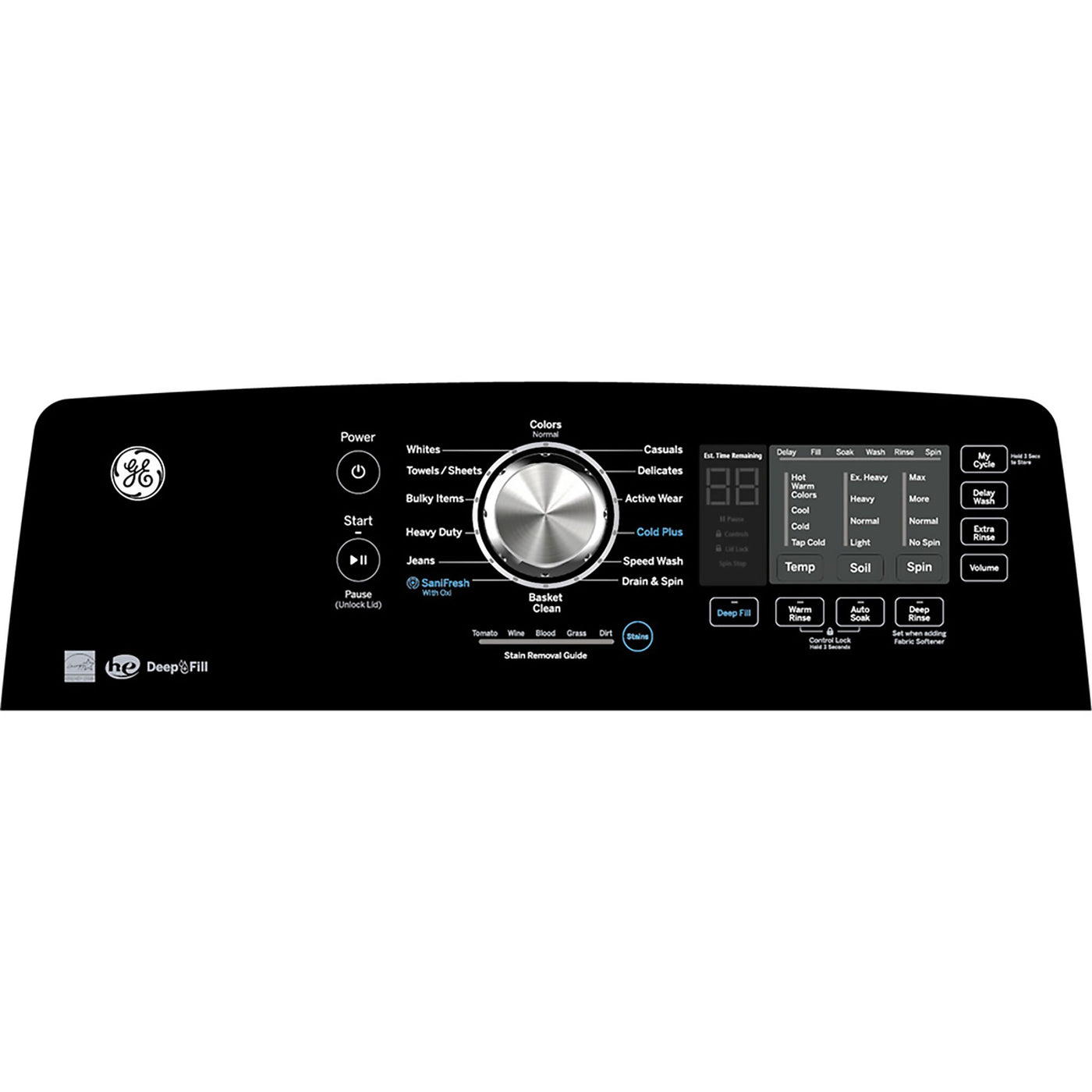 GE Diamond Grey Top Load Washer ( 5.3 Cu. Ft.) - GTW681BMRDG