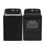GE Diamond Grey Top Load Washer ( 5.3 Cu. Ft.) & Electric Dryer with SaniFresh Cycle (7.2 cu.ft.) - GTW681BMRDG/GTD49EBMRDG