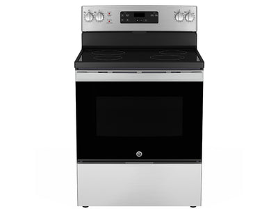 GE Stainless Steel Smooth Top Freestanding Electric Range (5.0 Cu. Ft.) - JCBS630SVSS