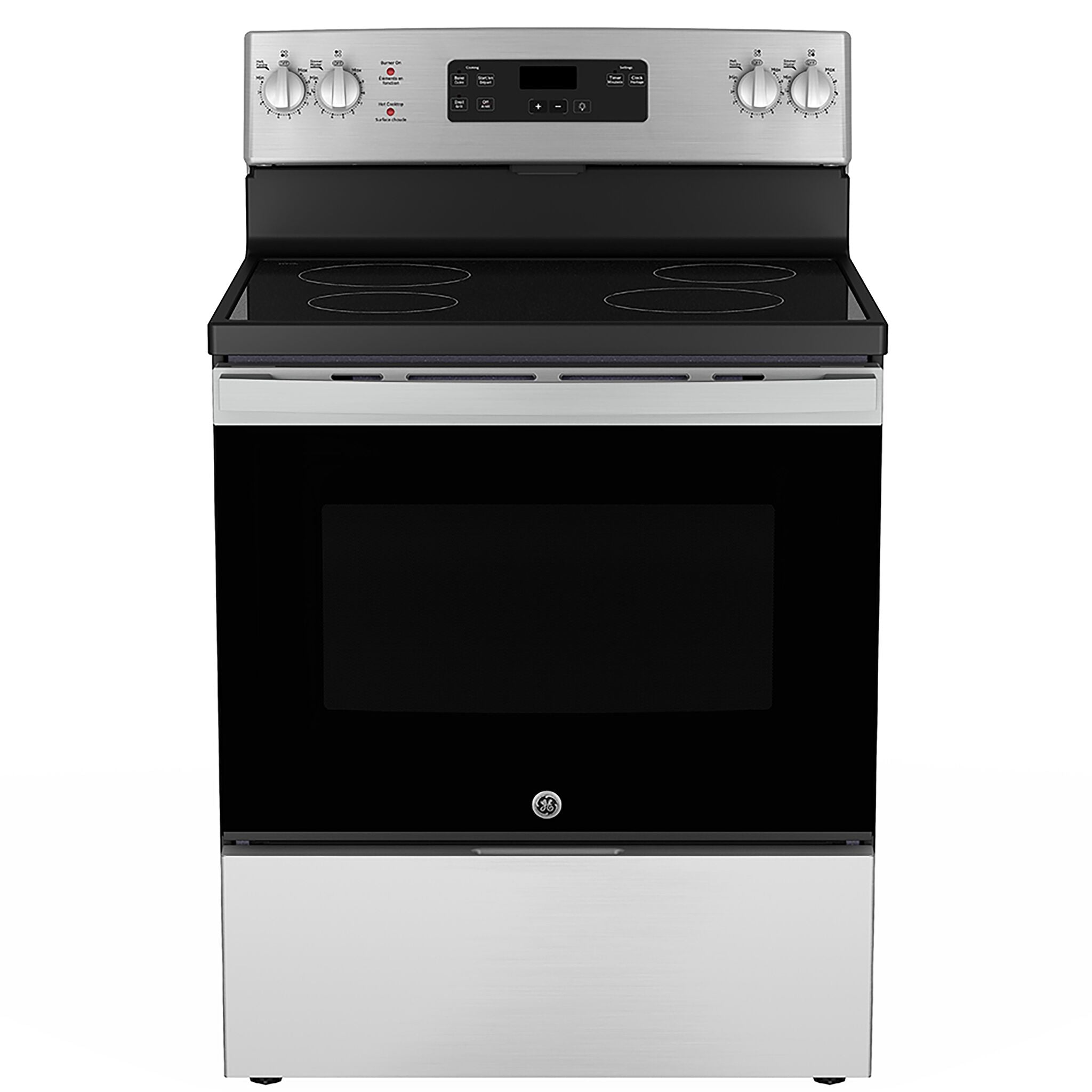 GE Stainless Steel Smooth Top Freestanding Electric Range (5.0 Cu. Ft.) - JCBS630SVSS