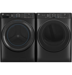GE Carbon Graphite Smart Steam Front Load Washer with SmartDispense (5.8 cu.ft) & Electric Dryer (7.8 Cu.Ft.) - GFW655SPVDS/GFD65ESMVDS